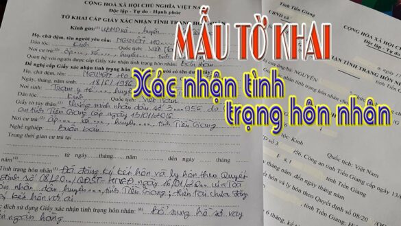 Mẫu giấy xác nhận tình trạng hôn nhân theo thông tư 04/2020 - Tải xuống mẫu giấy