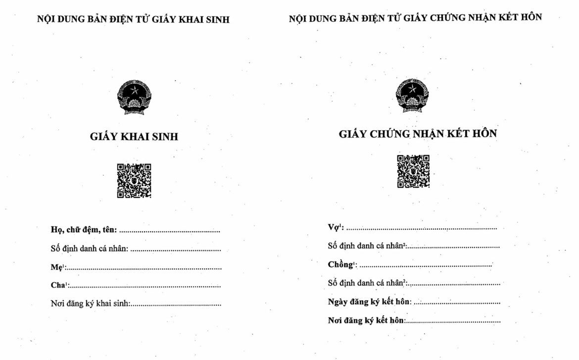 Người dân được phép sử dụng Giấy khai sinh điện tử để thay cho bản giấy