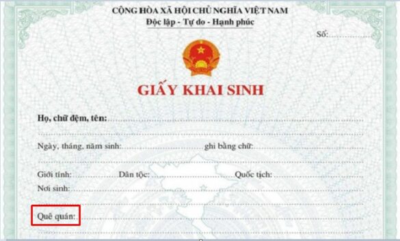 Thay đổi quê quán trong giấy khai sinh có khả thi không?