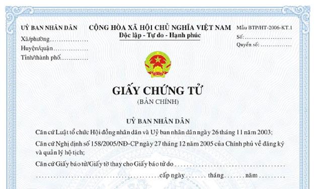 Làm giấy chứng tử mất bao lâu