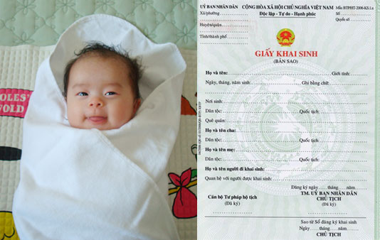 Làm giấy khai sinh cho con sinh ở nước ngoài tại Việt Nam 