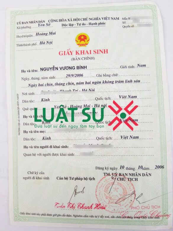 Những vấn đề về thay đổi họ tên trong giấy khai sinh năm 2022