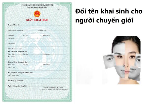 Đổi tên khai sinh cho người chuyển giới