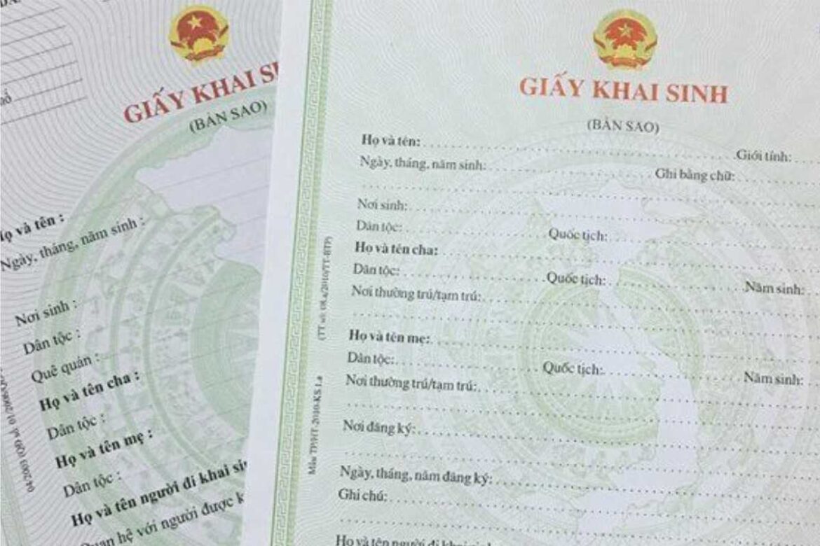 Làm lại giấy khai sinh cho con cần những gì