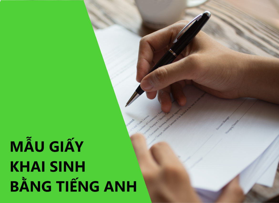 Mẫu giấy khai sinh bằng tiếng anh