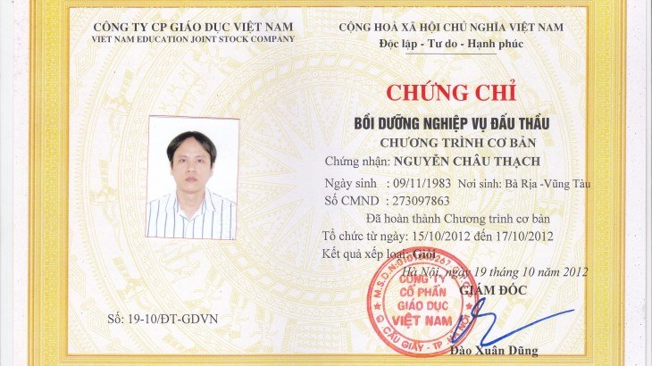 Hướng dẫn tra cứu chứng chỉ đào tạo đấu thầu cơ bản 