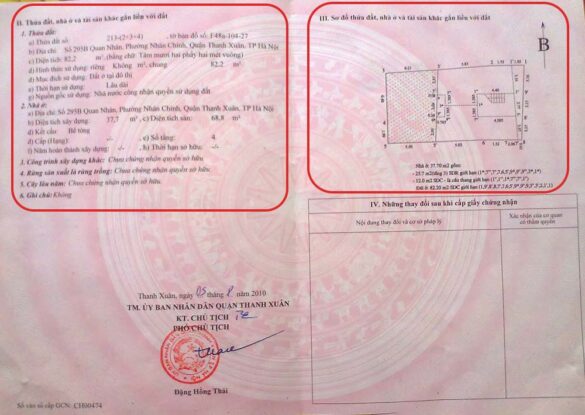 Cách đọc kích thước trên sổ đỏ