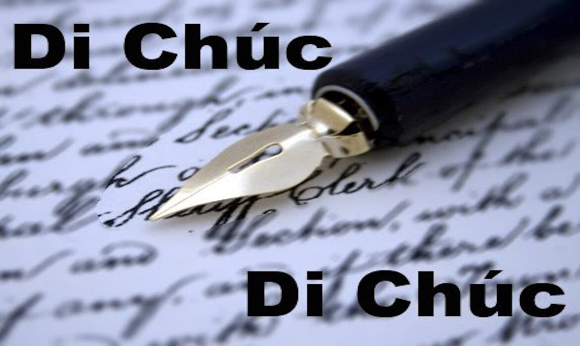 Mẫu di chúc để lại đất cho con hiện nay như thế nào Mẫu di chúc để lại đất cho con hiện nay như thế nào?