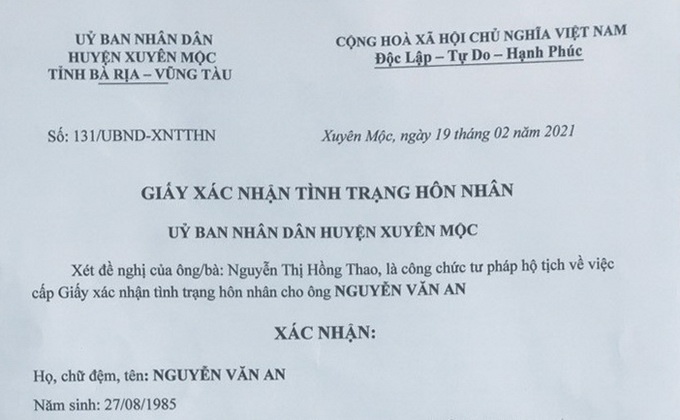 Lệ phí xin giấy xác nhận độc thân năm 2023 là bao nhiêu?