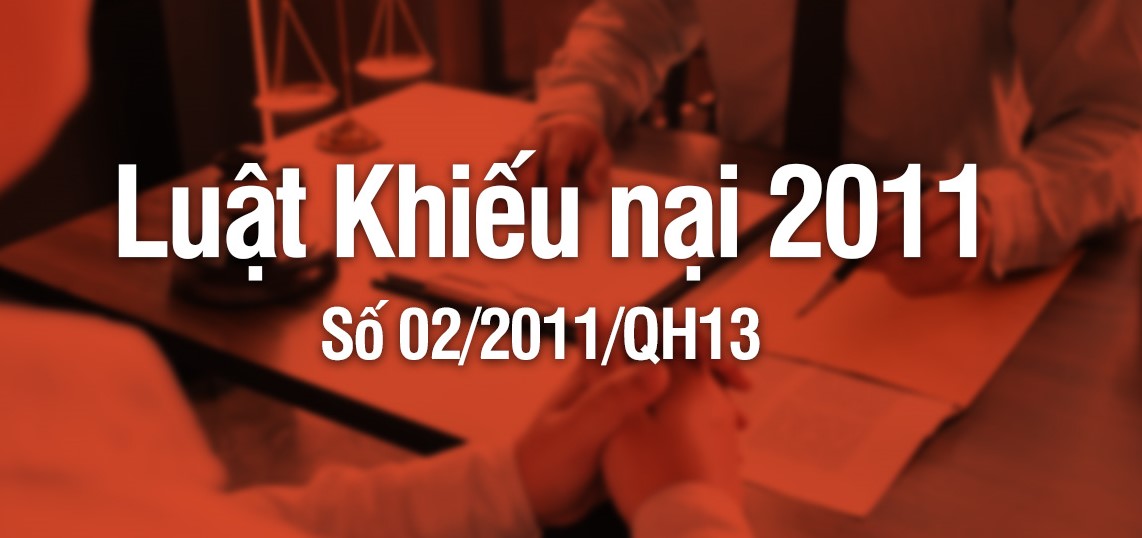 Luật khiếu nại 2011 số 022011QH13